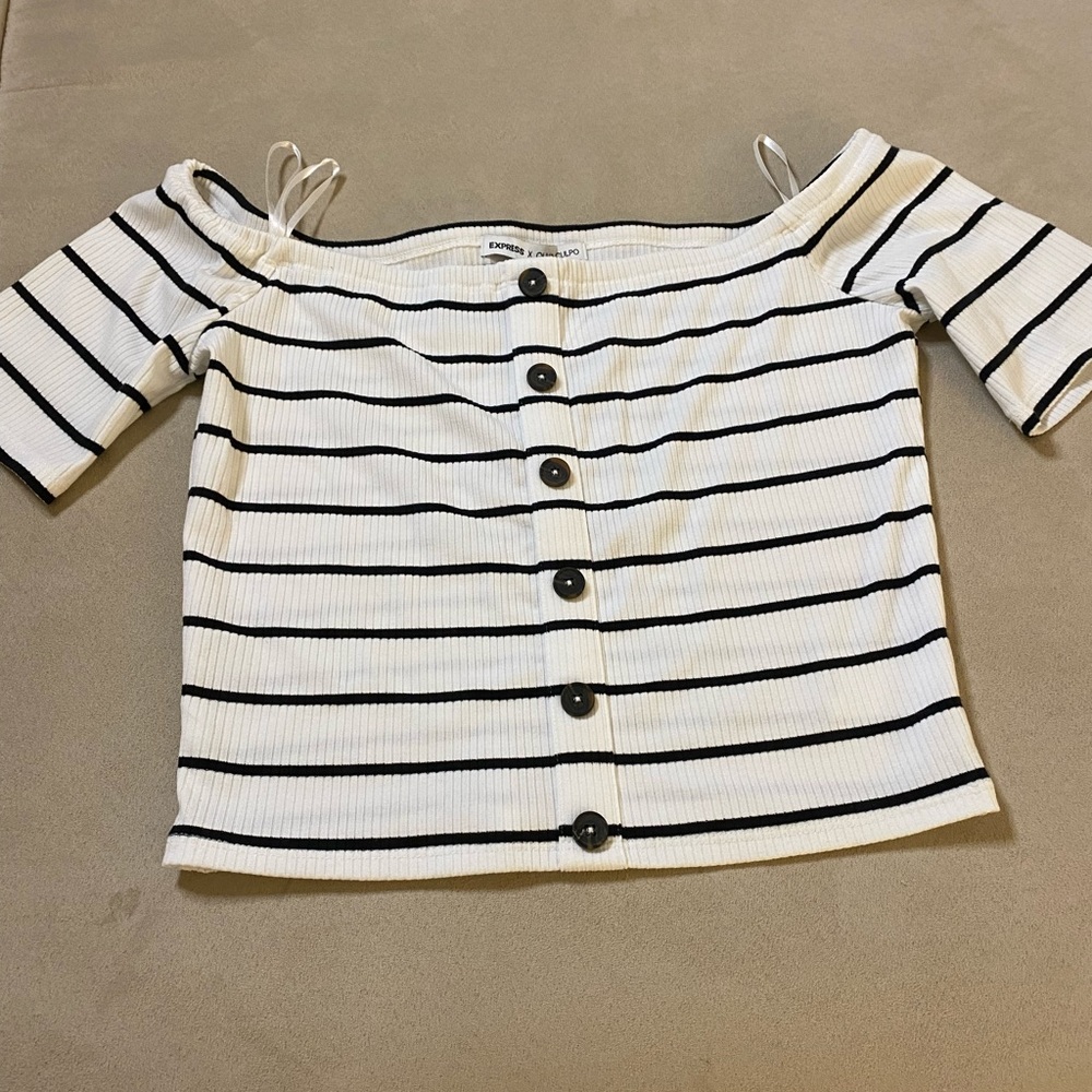 Off the shoulder crop top